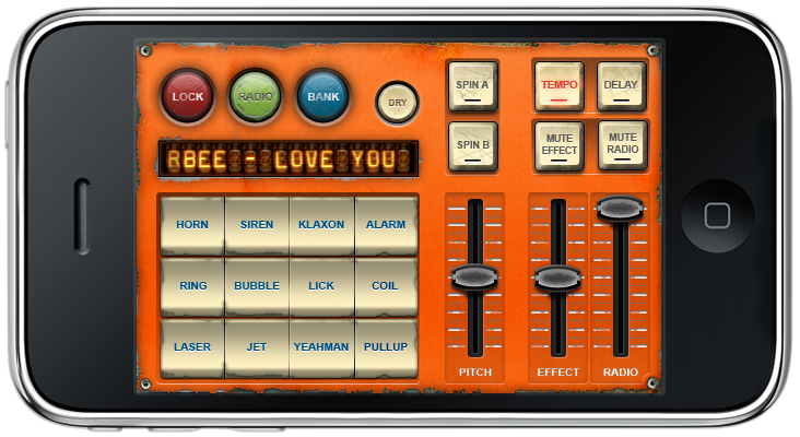 dub siren reggae iPhone DJ app Lnadscape mode